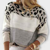 Julia | Casual tröja med leoparddesign
