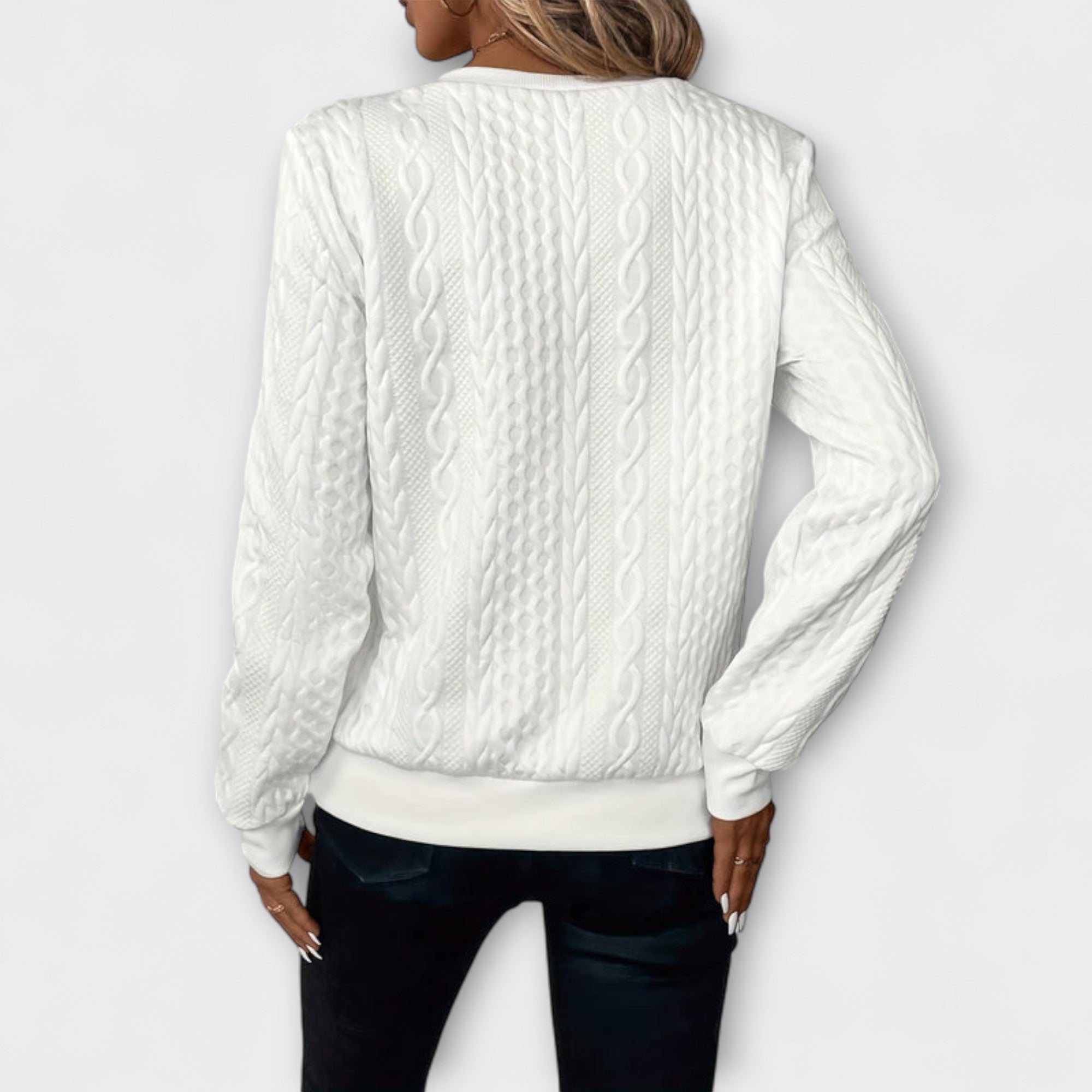 Ernestine | Chic och elegant stickad tröja
