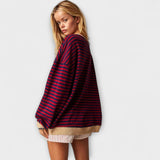 Natalie | Oversized randig tröja
