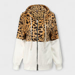 Margarete | Huvtröja i fleece med leoparddesign