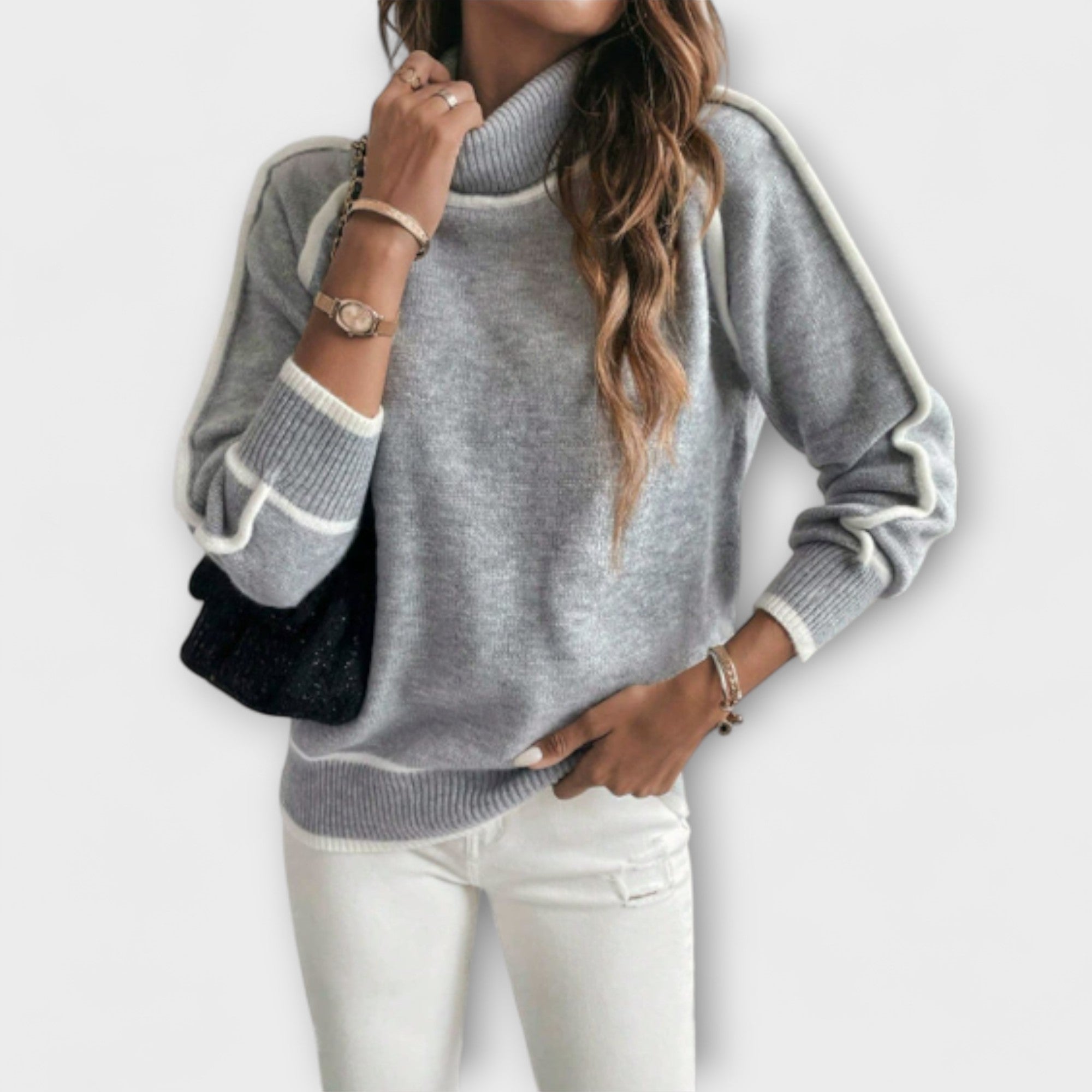 Leni | Casual tröja med turtleneck