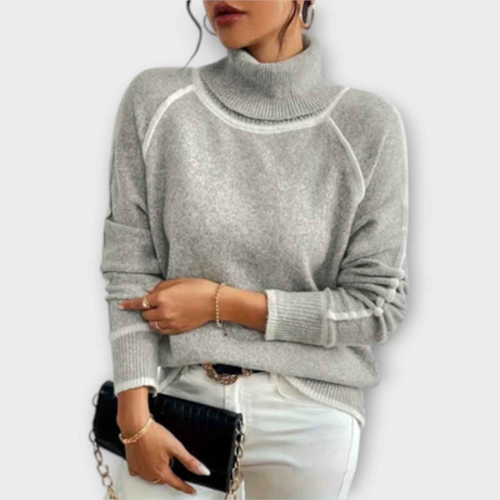Leni | Casual tröja med turtleneck