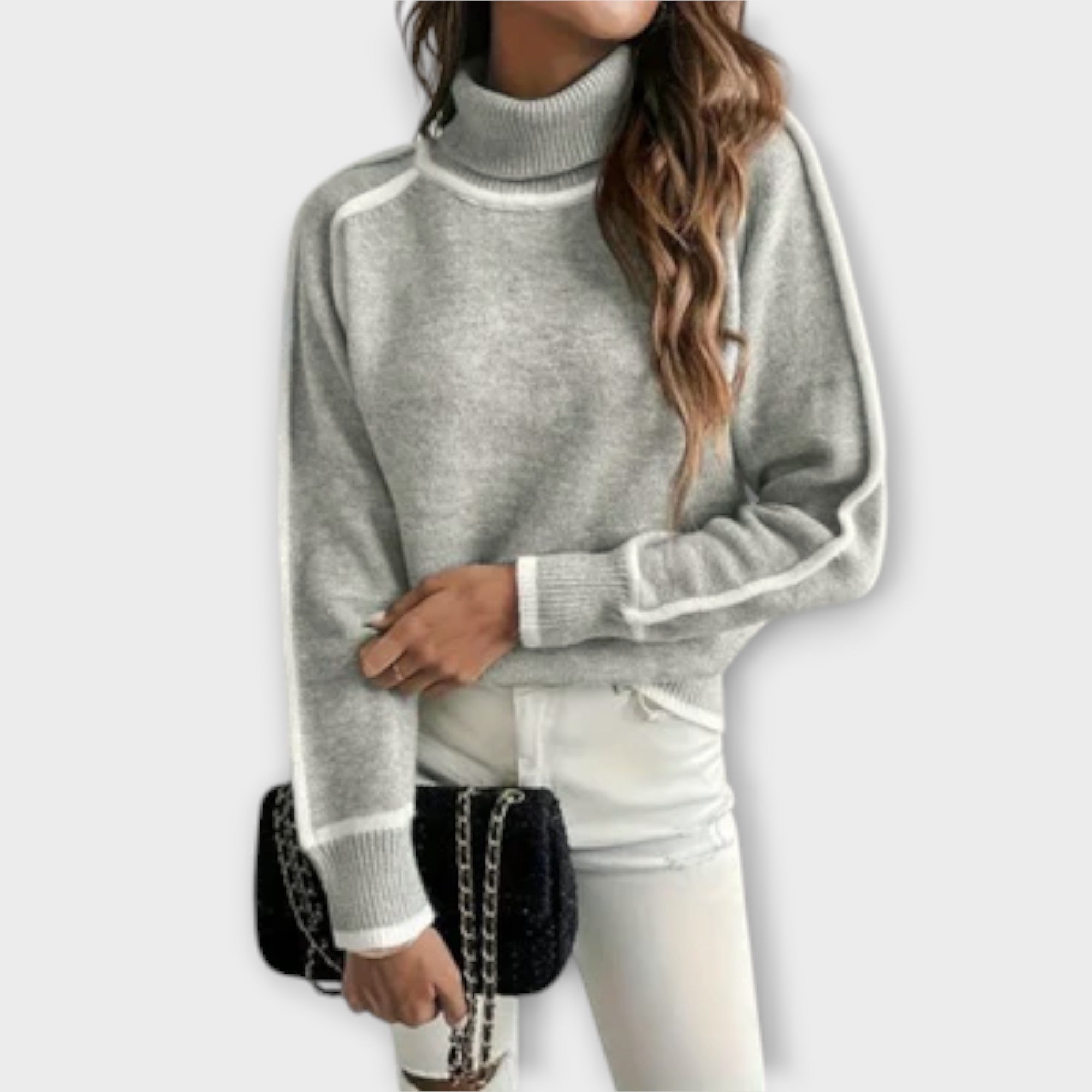 Leni | Casual tröja med turtleneck