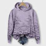 Karina | Vintage hoodie med blommönster