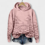 Karina | Vintage hoodie med blommönster