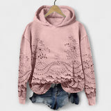 Karina | Vintage hoodie med blommönster