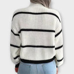 Leonie | Turtleneck tröja med ränder