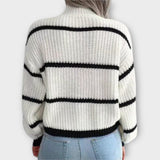 Leonie | Turtleneck tröja med ränder