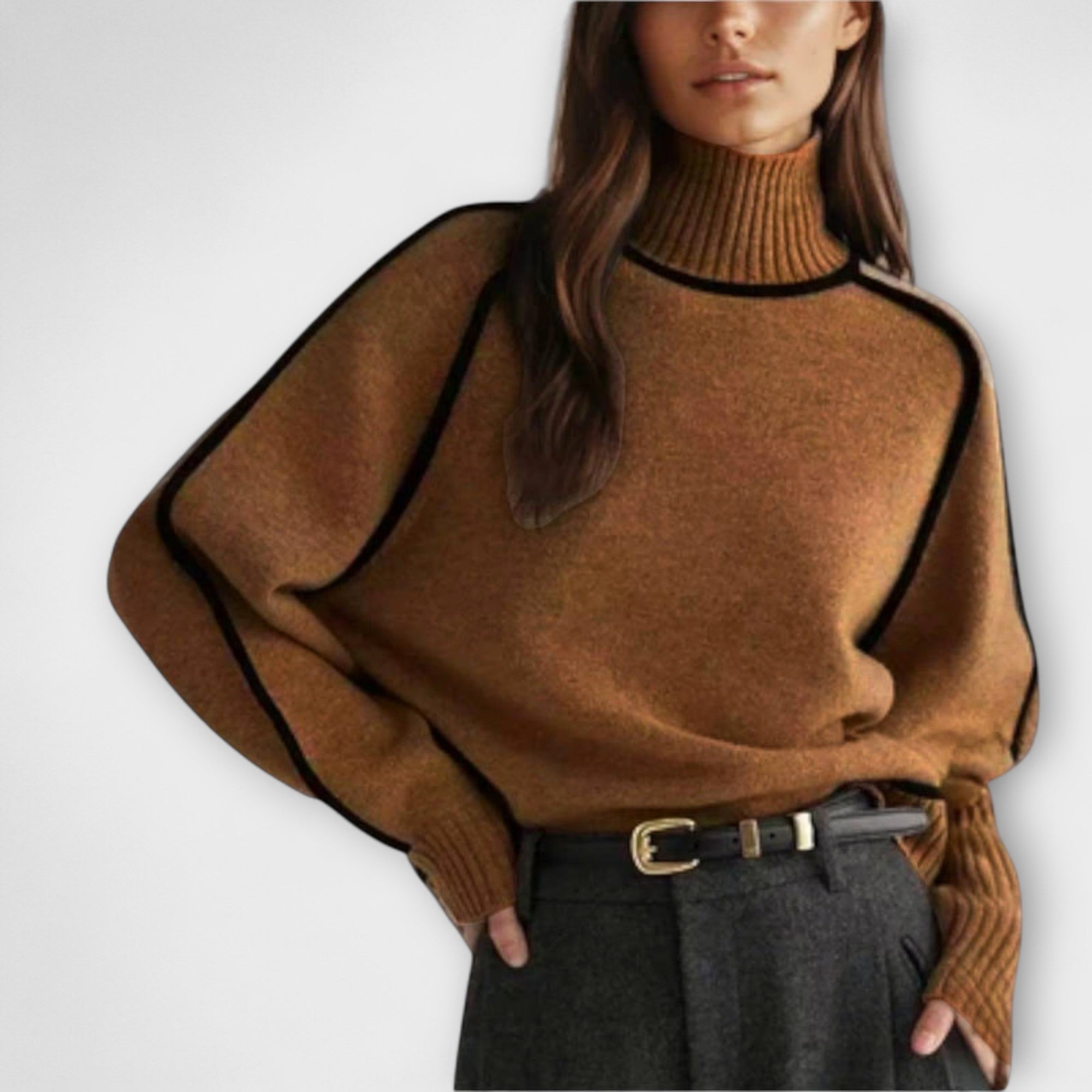 Loretta | Mjuk och elegant tröja med turtleneck