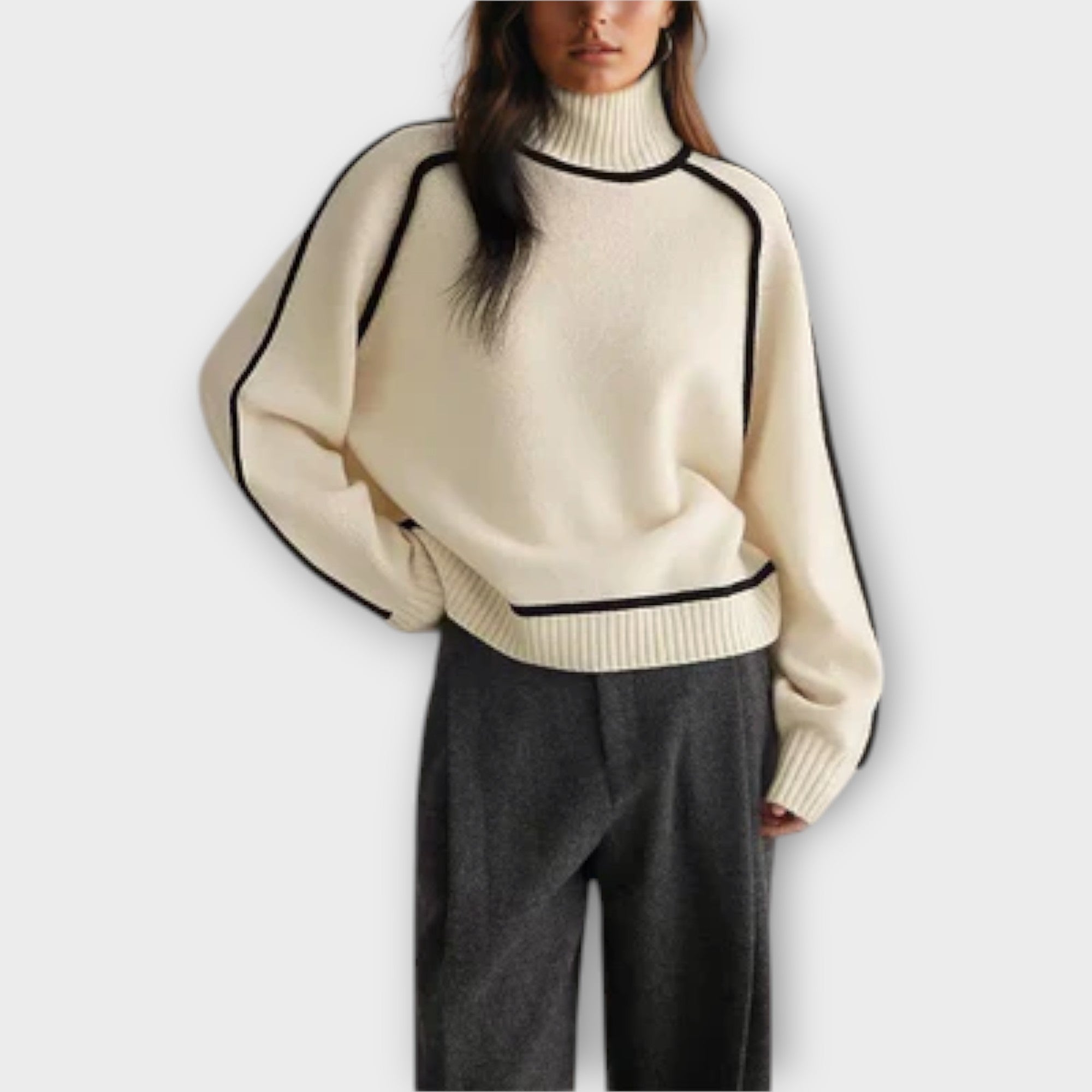Loretta | Mjuk och elegant tröja med turtleneck