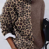 Bettina | Casual tröja med leoparddesign
