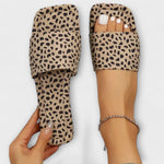 Lina | Platta leopardmönstrade slip-ins