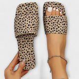 Lina | Platta leopardmönstrade slip-ins