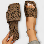 Lina | Platta leopardmönstrade slip-ins