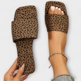 Lina | Platta leopardmönstrade slip-ins