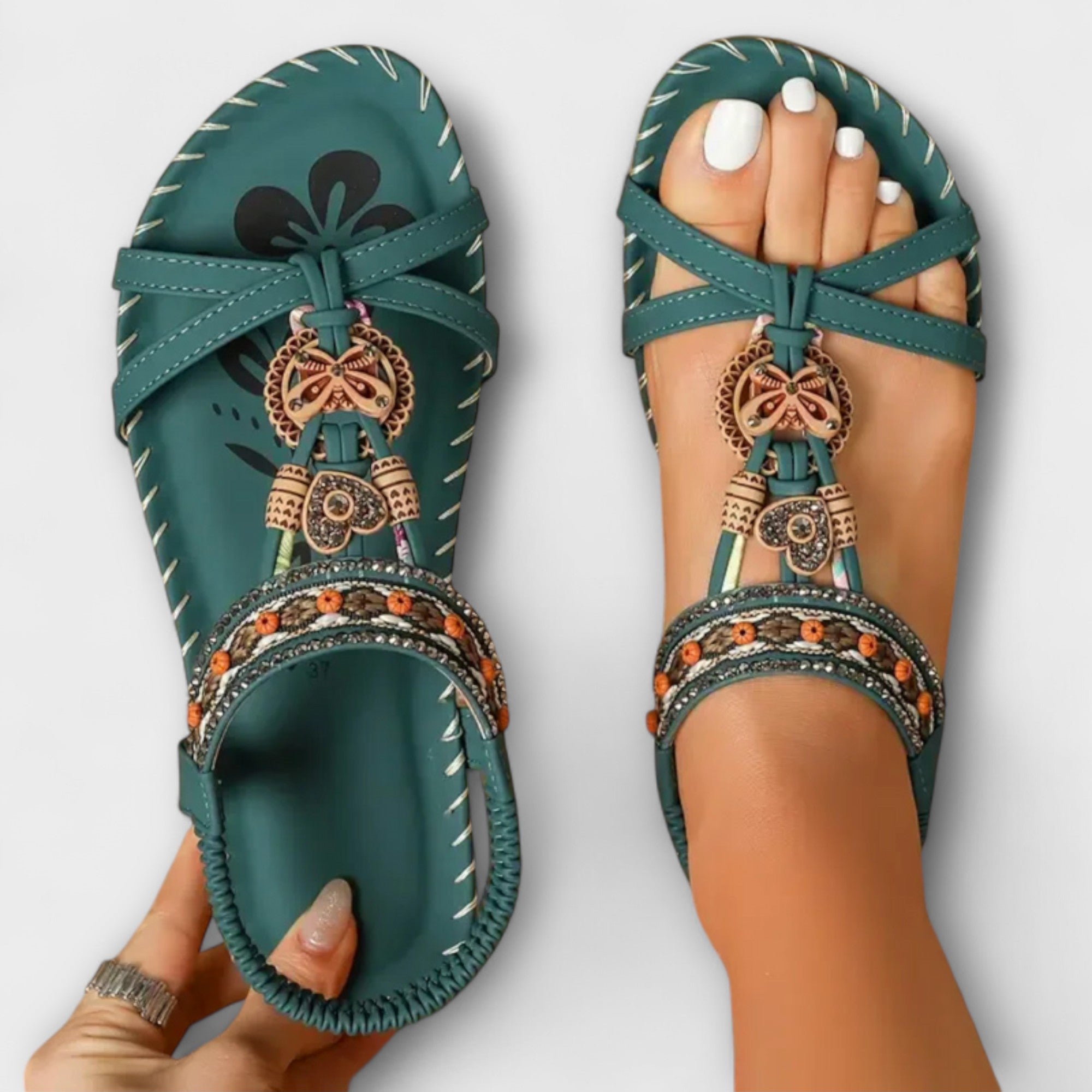 Annette | Bekväma sandaler med Ibizainspiration