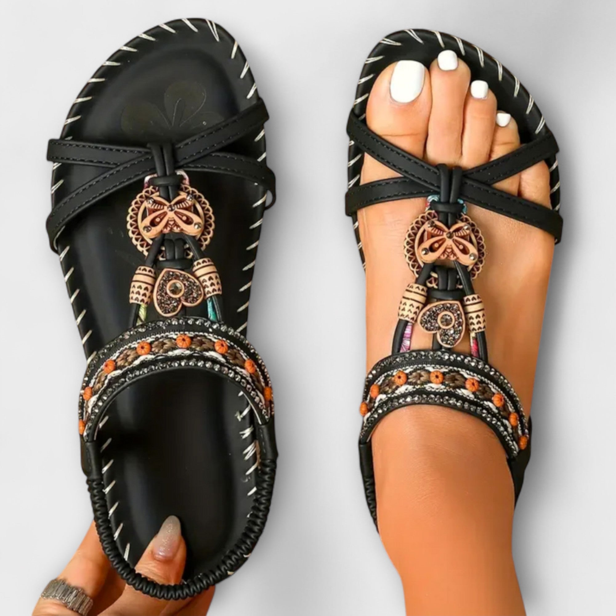 Annette | Bekväma sandaler med Ibizainspiration