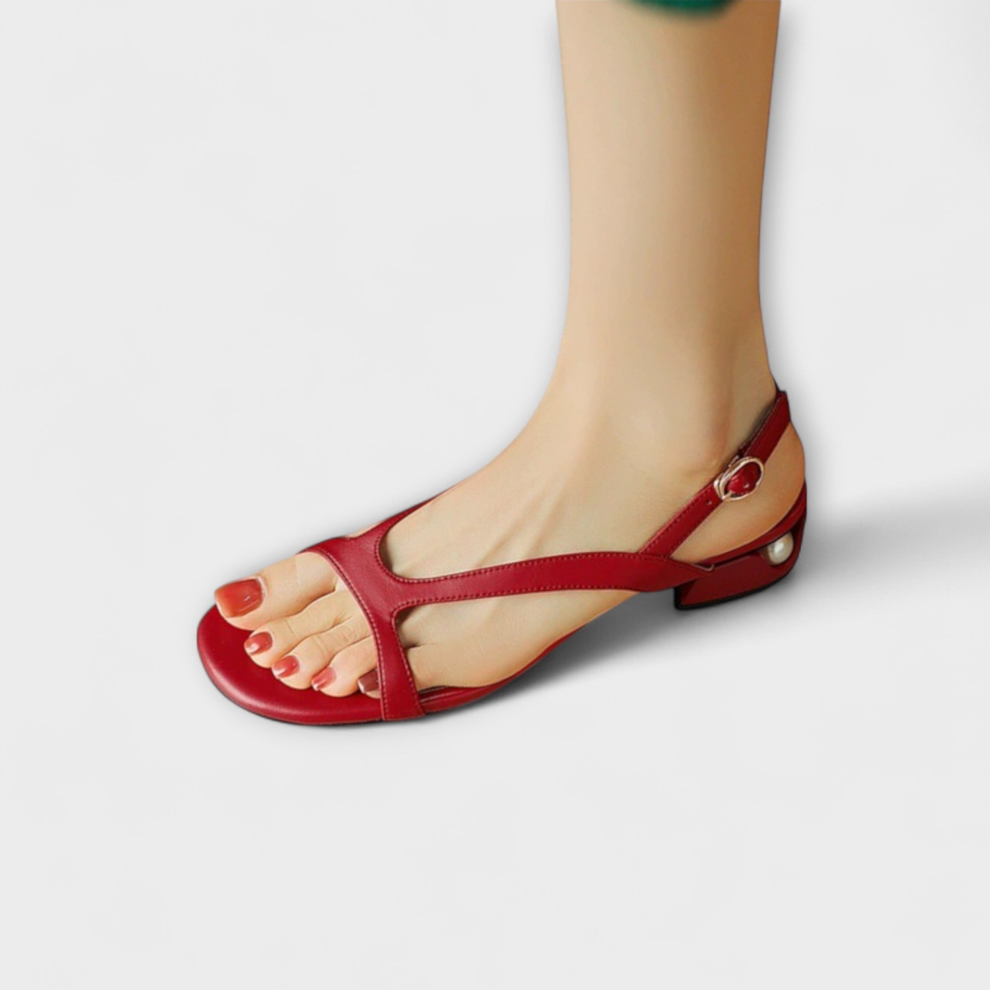 Linde | Eleganta platta sandaler