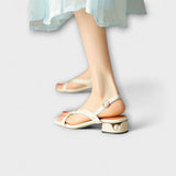 Linde | Eleganta platta sandaler