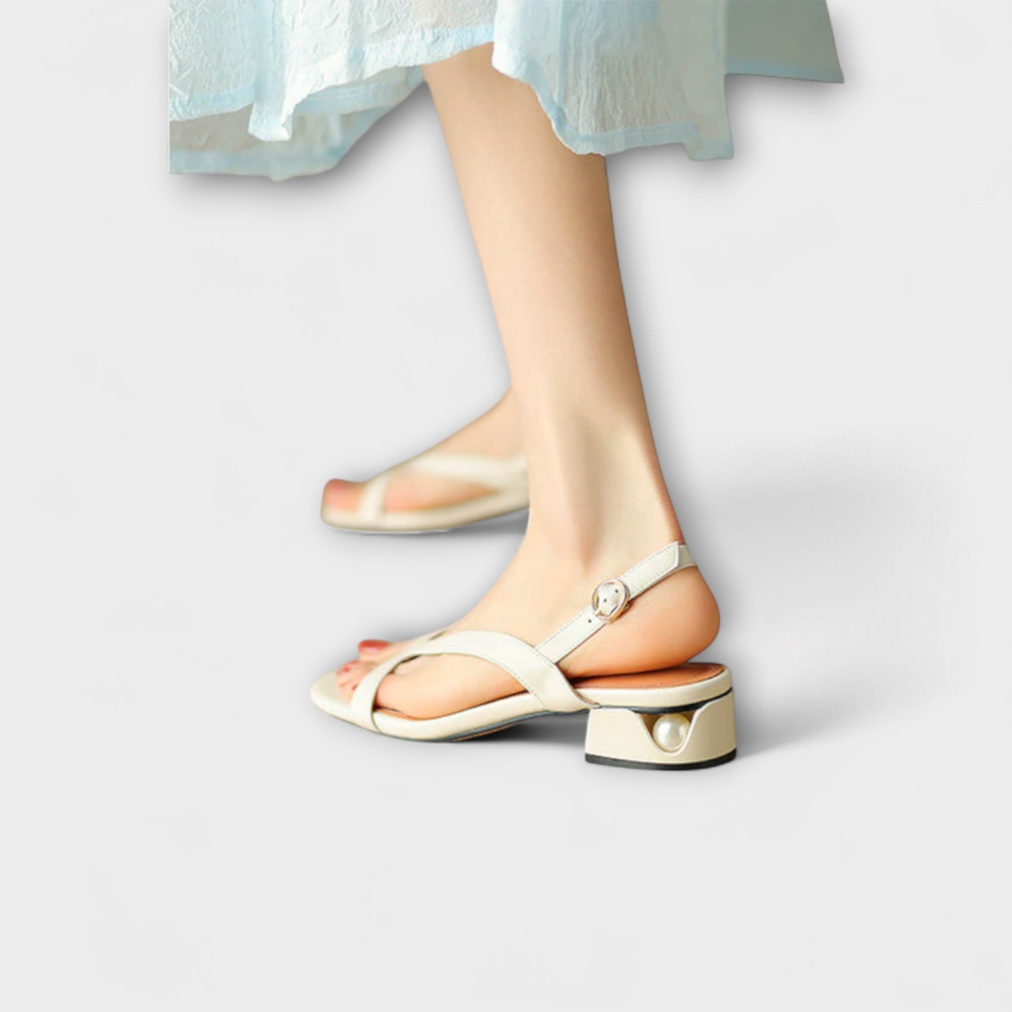 Linde | Eleganta platta sandaler