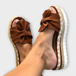 Anna | Bekväma sandaler med rosett