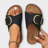 Gudrun | Slip-ins med kork och justerbara spännen