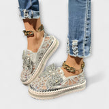 Julia | Loafers med strassrosett