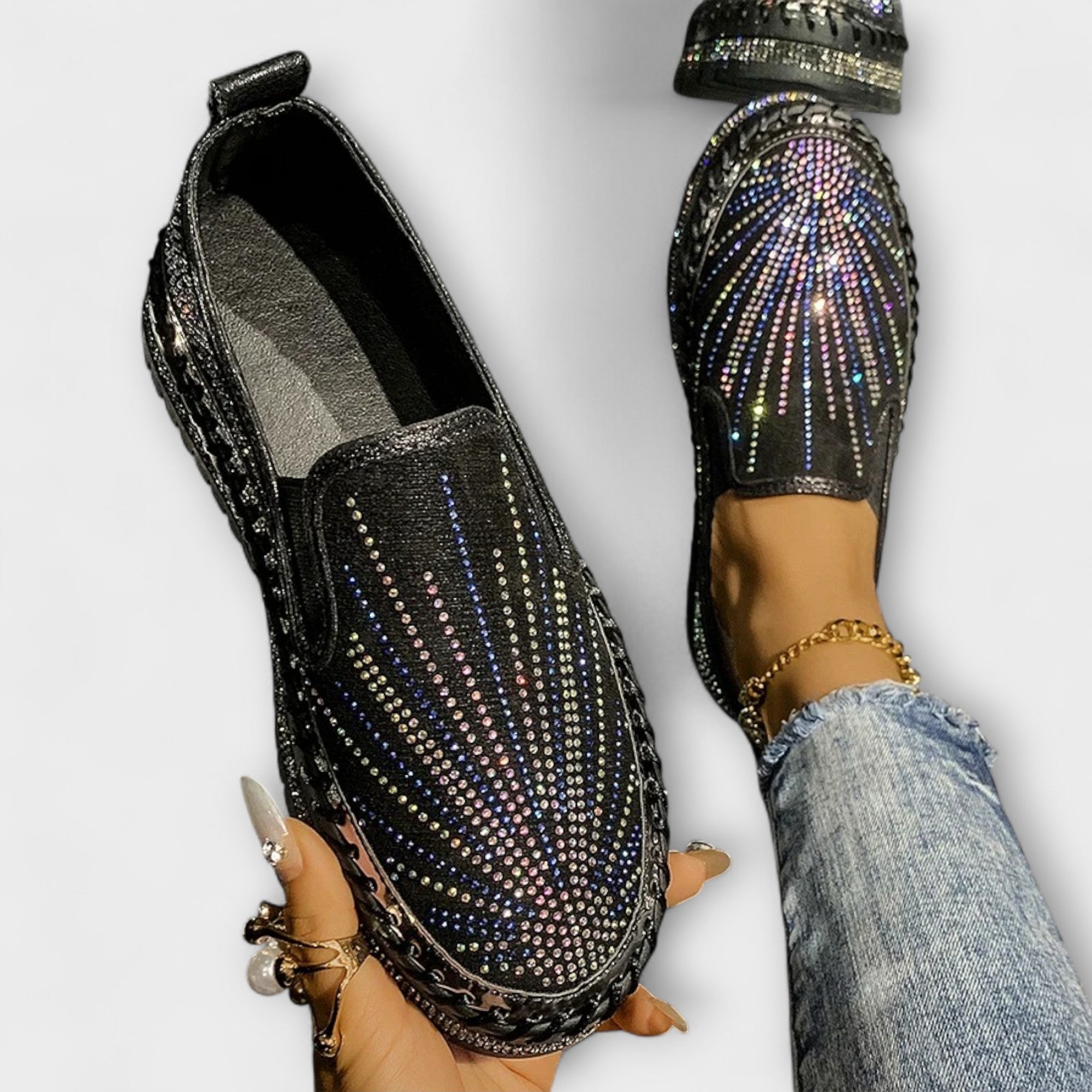 Cordula | Skor dekorerade med strass