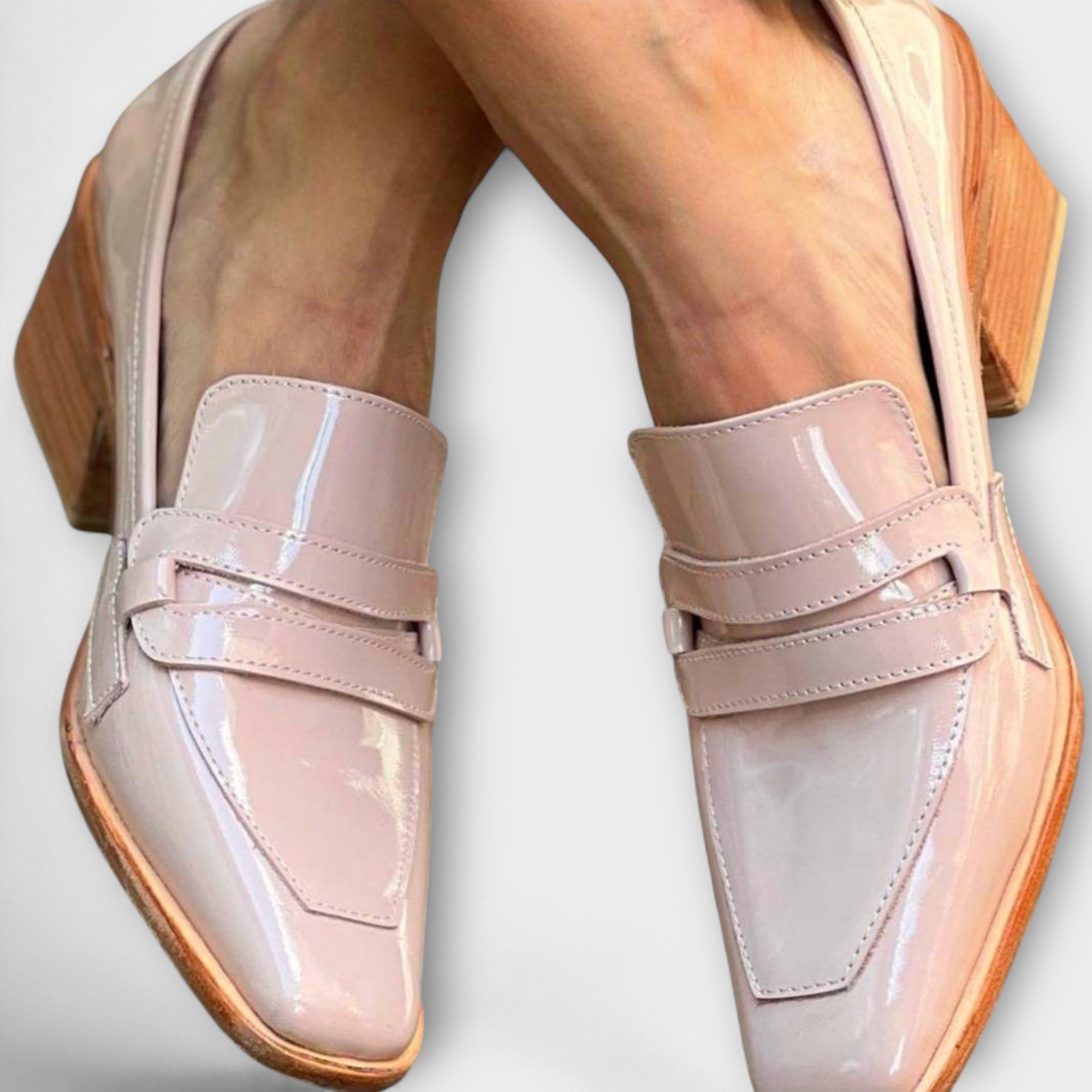 Andrea | Glänsande loafers