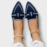 Margit | Platta damskor med knuten design