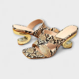 Frauke | Ormmönstrade sandaler