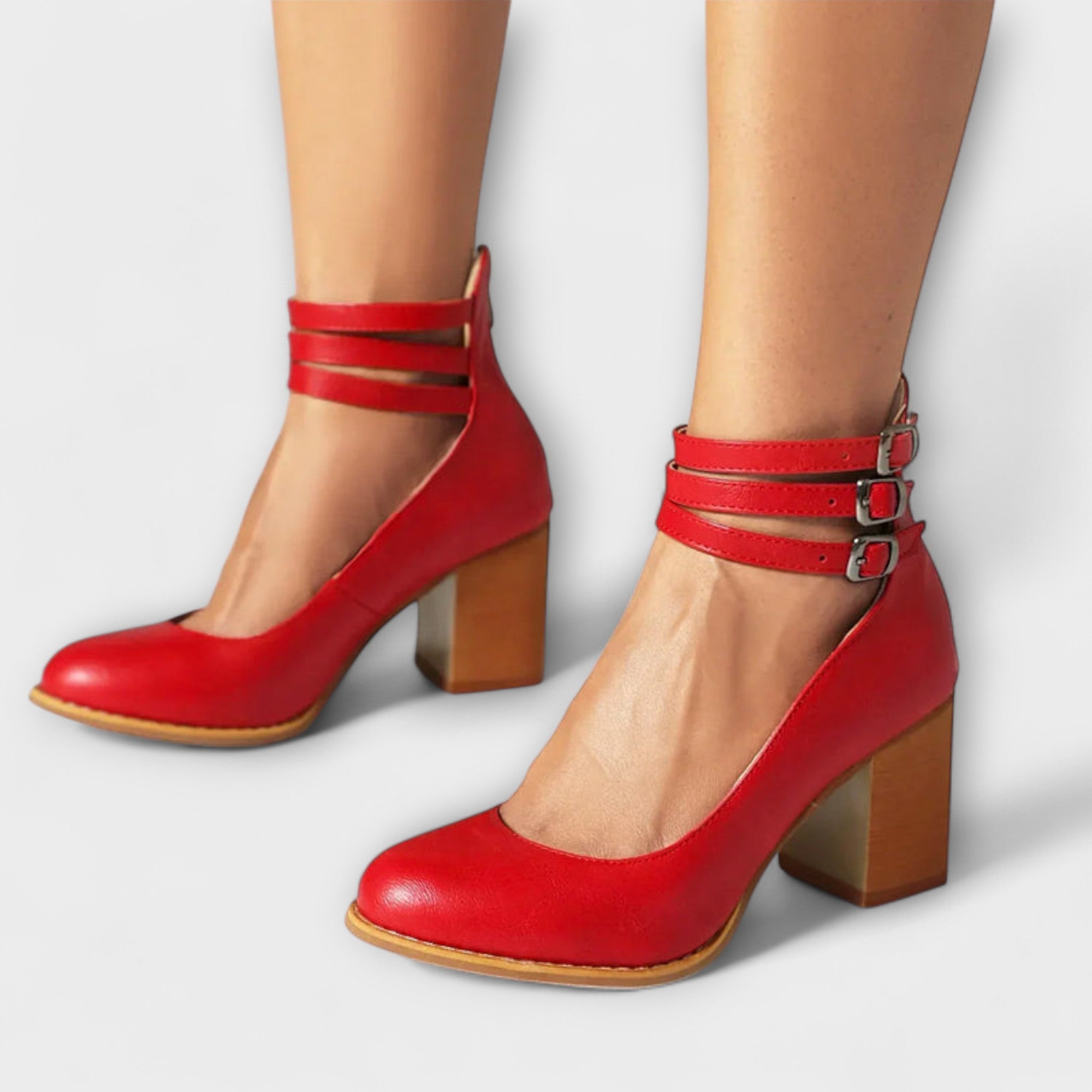 Greta | Pumps med tre vristremmar