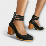 Greta | Pumps med tre vristremmar