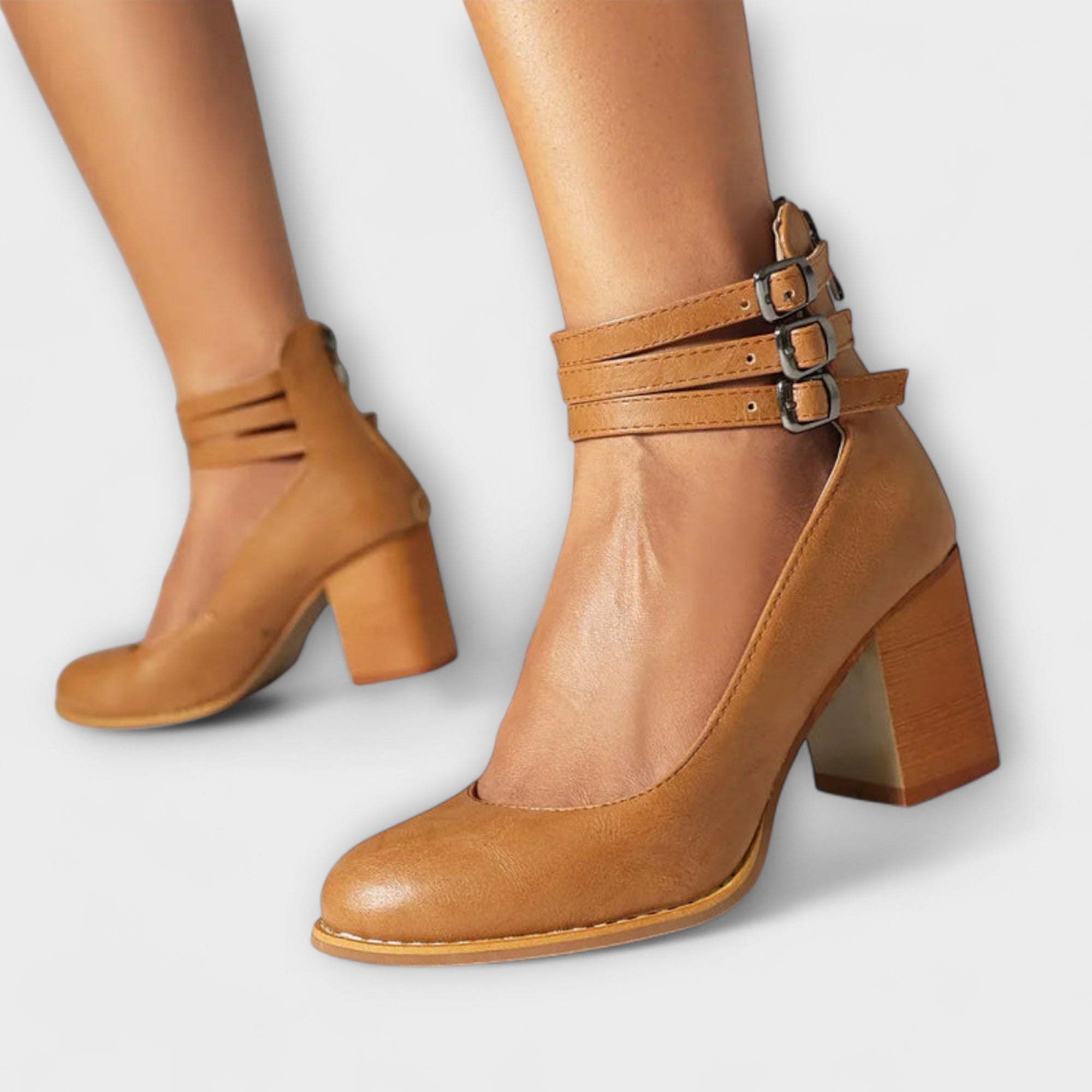 Greta | Pumps med tre vristremmar