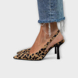 Leni | Leopardmönstrade slingbacks