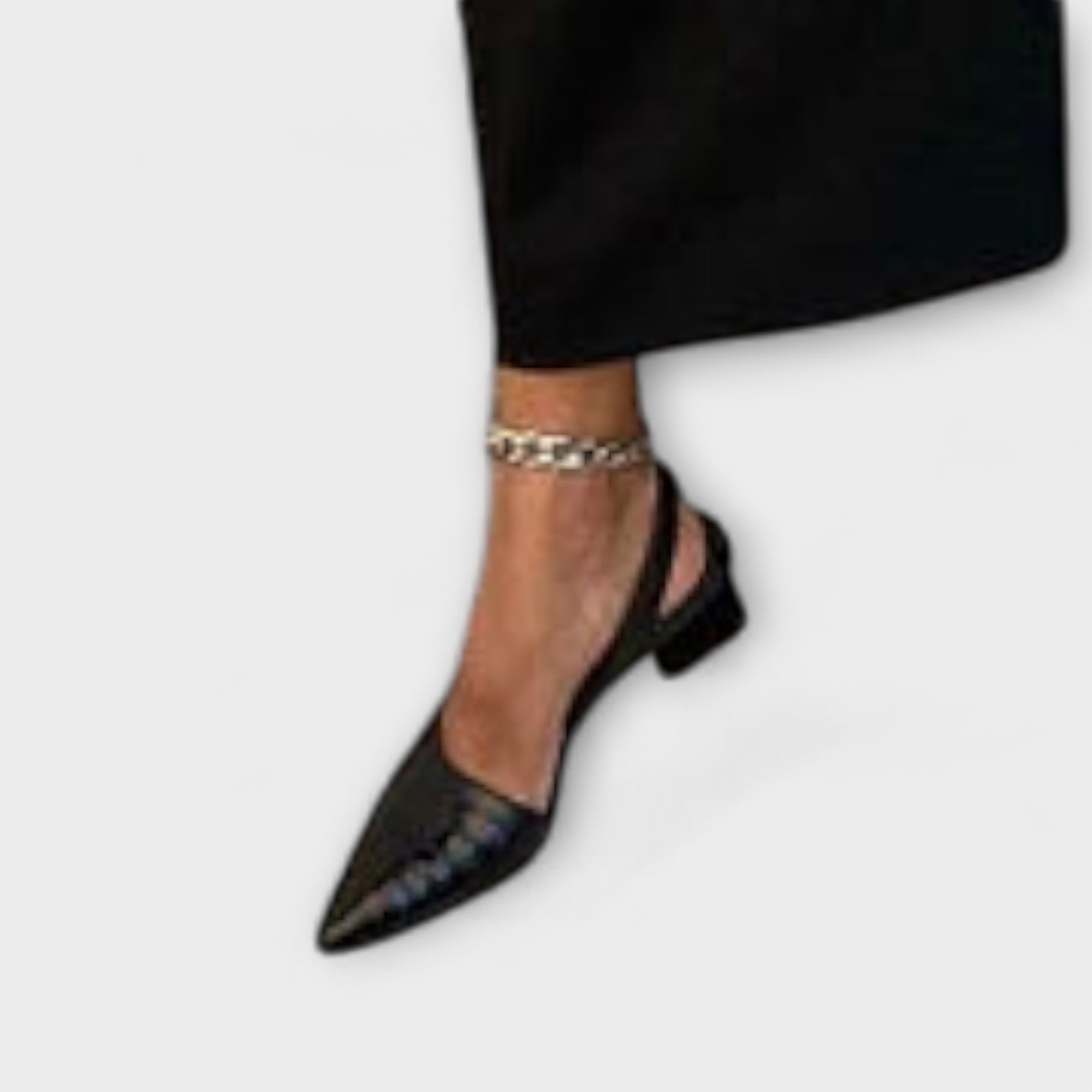 Marianne | Slingbacks med asymmetrisk blockklack