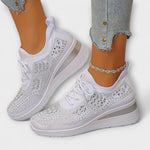 Edeltraud | Skimrande sneakers med strass