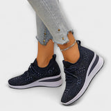 Edeltraud | Skimrande sneakers med strass