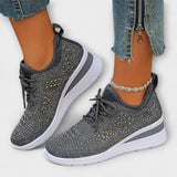 Edeltraud | Skimrande sneakers med strass