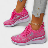 Edeltraud | Skimrande sneakers med strass