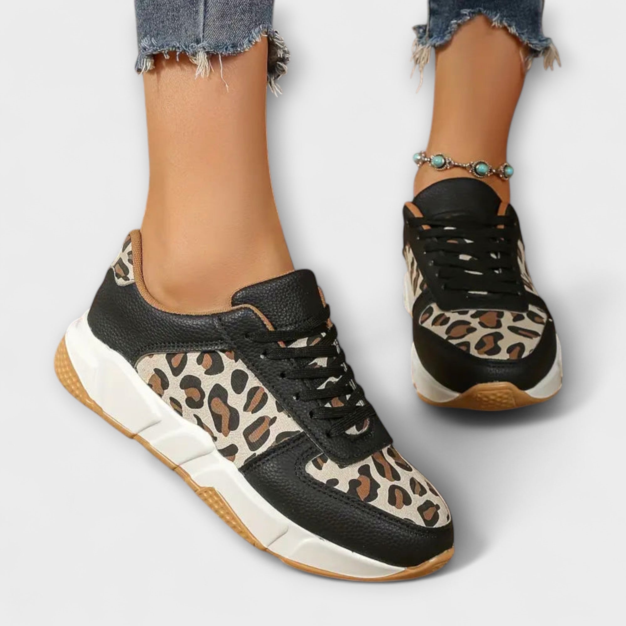 Josefine | Leopardmönstrade sneakers