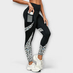 Pia | Leopardmönstrade leggings med mesh
