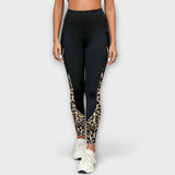 Pia | Leopardmönstrade leggings med mesh