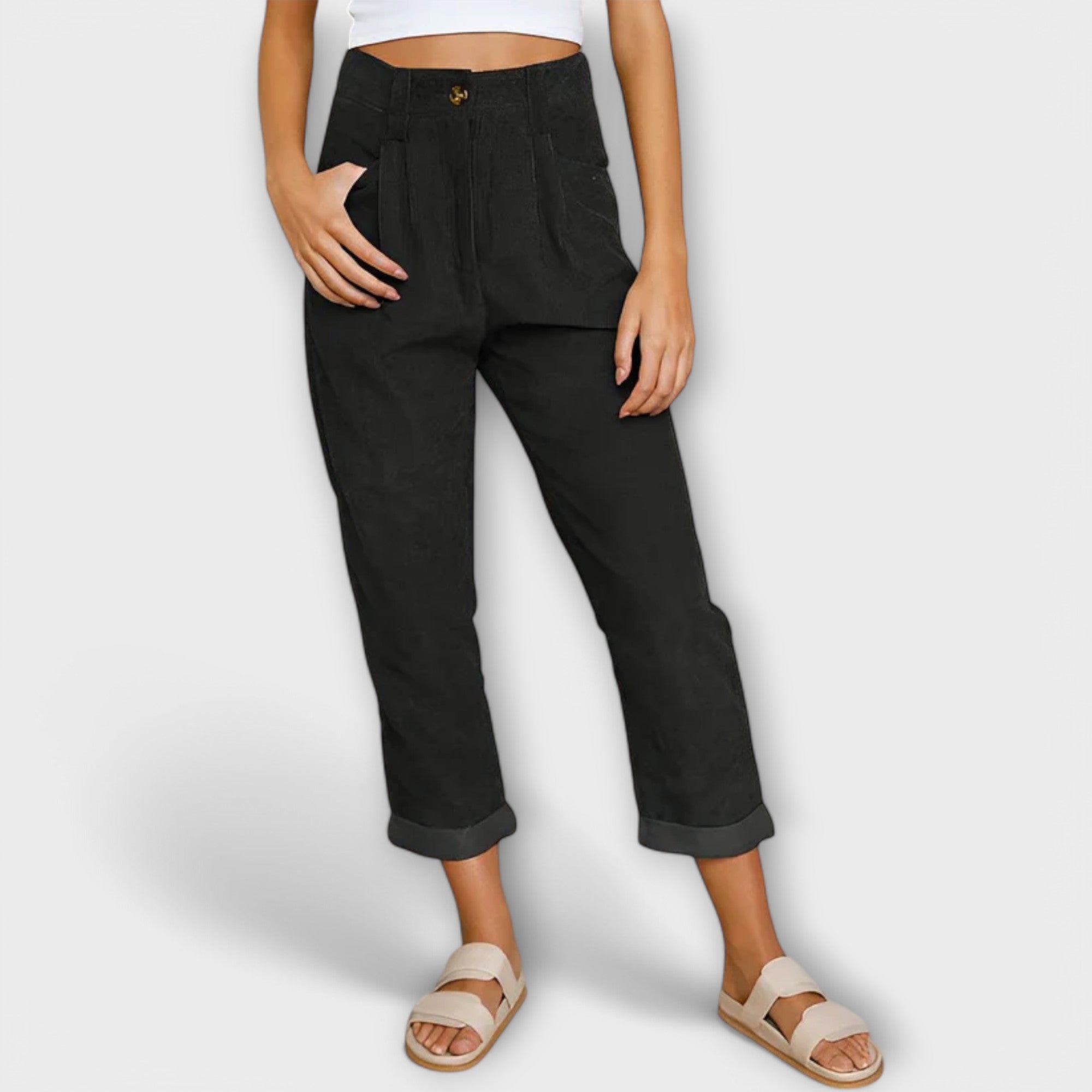 Amalia | Moderna jeans med struktur