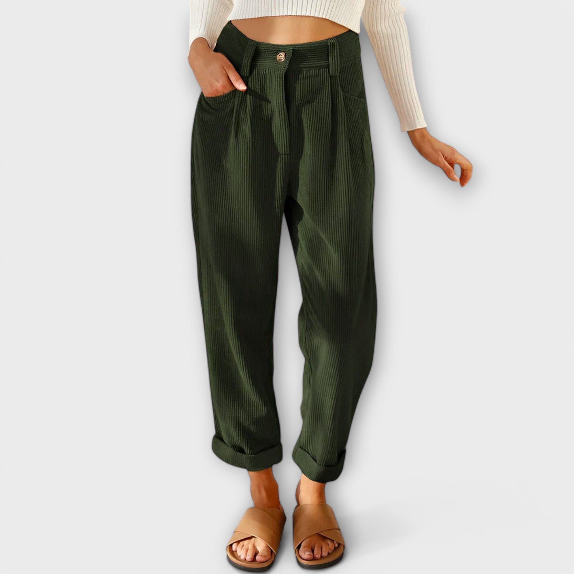 Amalia | Moderna jeans med struktur