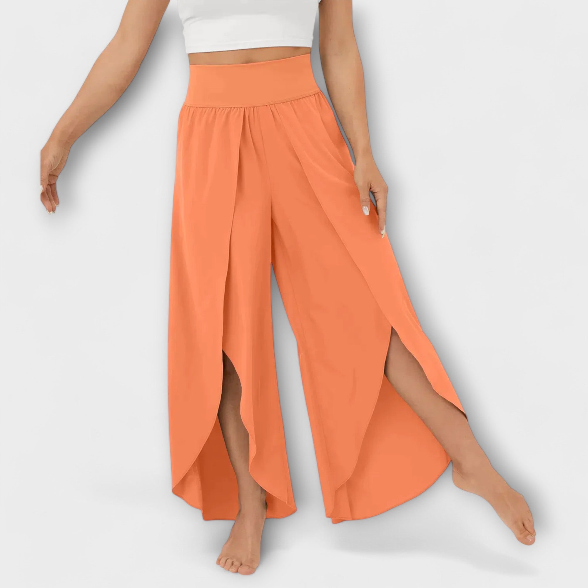 Ida | Luftiga byxor med inbyggda shorts