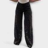 Marie | Jeans med spetsdetaljer i patchwork