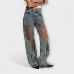 Christiane | Trixie jeans i ljusblå denim