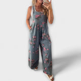 Reinhild | Lediga hängselbyxor i denim