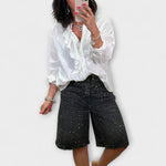 Bianca | Bermudashorts med strass